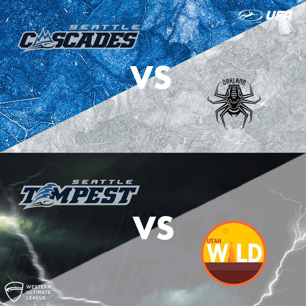 5/11 DOUBLE HEADER: Tempest vs Utah Wild @ 2pm + Cascades vs Oakland Spiders @ 6pm